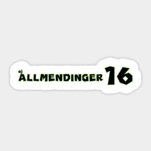 AJ Allmendinger '23 Sticker